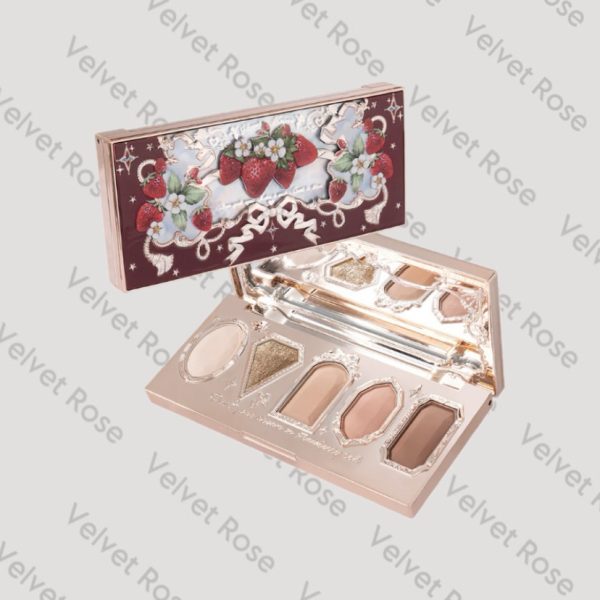 Strawberry Rococo 5 Color Eyeshadow Palette|پلت سایه فلور نوز