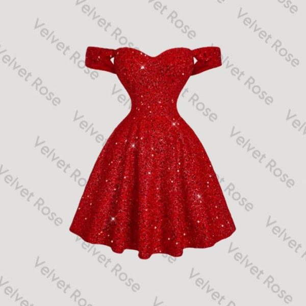 valentine Dress| لباس قرمز پرنسسی
